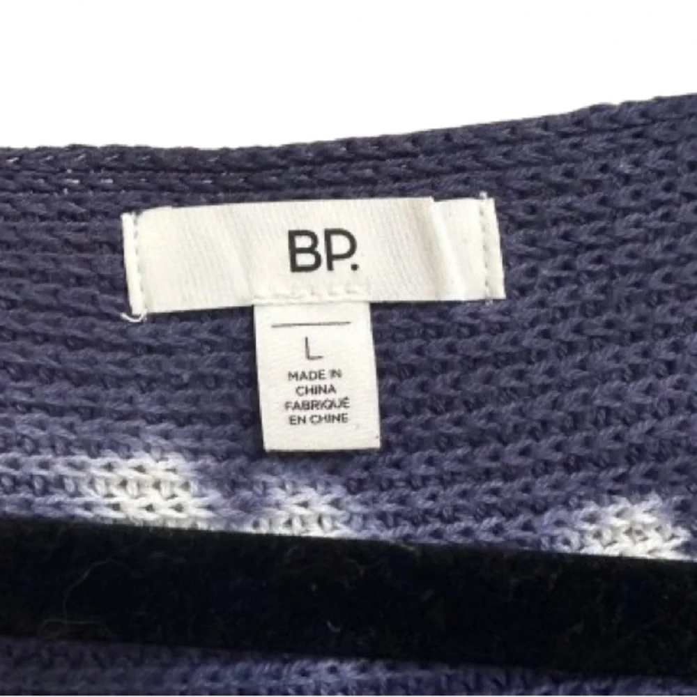 NWOT! BP Blue & White Tie Die Knit Sweater Cozy in Women’s Large - Picture 4 of 6